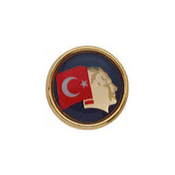 Yuvarlak Atatürk Rozet HZR 16